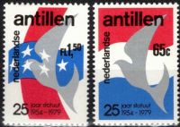 Frankeerzegels Ned.Antillen Nvph nrs. 641-642 POSTFRIS