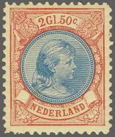 Frankeerzegel Nederland NVPH nr. 47A ongebruikt met Vleeming certificaat