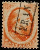 Frankeerzegel Nederland Nvph nr.6 GEBRUIKT. 