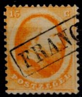 Frankeerzegel Nederland Nvph nr.6B GESTEMPELD