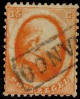 Frankeerzegel Nederland Nvph nr. 6 GEBRUIKT. Franco kastje