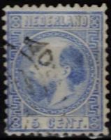 Frankeerzegel Nederland Nvph nr.7 gestempeld