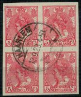 Frankeerzegel Nederland Nvph Nr.82 in blok 4. Gebruikt