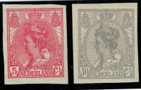 Frankeerzegel Nederland NVPH nrs. 82-83 ongebruikt