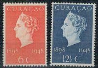 Frankeerzegel Curacao Nvph nr.196-197 Postfris