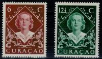 Frankeerzegels Curacao Nvph nr.198-199 Mooi ongebruikt