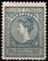 Frankeerzegel Curaçao Nvph nr. 43 ONGEBRUIKT met plakkerresten