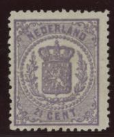  Frankeerzegel Nederland Nvph nr.18Ca Ongebruikt met cert.Vleeming 