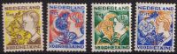 Frankeerzegel Nederland NVPH nrs. 248-251 ongebruikt