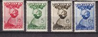 Frankeerzegels Nederland  Nvph nrs. 279-282 Ongebruikt