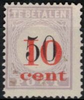 Portzegel Suriname Nvph nr.16 type III ONGEBRUIKT. 
