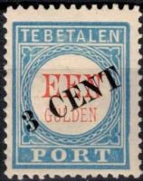 Portzegel Nederland Nvph nr.27 Type II ONGEBRUIKT