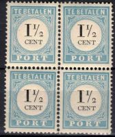 Portzegels Nederland Nvph nr.P4DIII.Postfris met cert.H.Vleeming