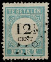 Portzegel Nederland Nvph nr.8 Gestempeld