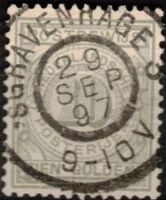 Postbewijszegel Nederland Nvph nr.7 GEBRUIKT