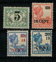 Frankeerzegels Ned.Suriname Nvph nr.111-114 Postfris