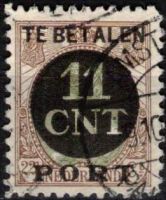 Postpakket-verrekenzegel Nvph nr.PV1B. GEBRUIKT