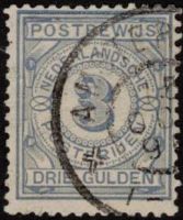 Postbewijszegel Nederland Nvph nr.4 GEBRUIKT