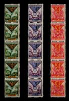 Roltandingzegels Nederland Nvph nr. R71-R73 POSTFRIS in strip van 5