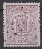 Frankeerzegel Nederland Nvph nr.18Da Gestempeld