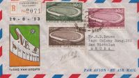 Frankeerzegels Ned.Suriname Nvph nrs.309-311 gestempeld