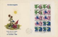 Nederland 1968 Groot formaat FDC Kinderzegel Blok