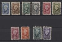 Frankeerzegels Suriname NVPH nrs. 229-238 gestempeld