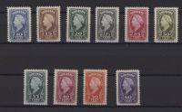 Frankeerzegels Ned.Suriname NVPH nrs. 229-238 postfris
