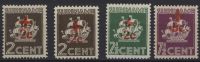 Frankeerzegels Ned. Suriname, NVPH nrs 202-205 postfris