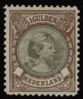 Frankeerzegel Nederland NVPH nr. 46B ongebruikt  met Vleeming attest