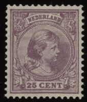Frankeerzegel Nederland NVPH nr. 42d postfris met certificaat Vleeming
