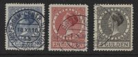 Frankeerzegels Nederland NVPH nrs. 163-165 (II) gestempeld