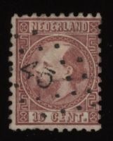 Frankeerzegel Nederland NVPH nr. 8 gestempeld