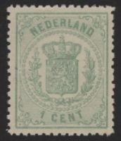 Frankeerzegel Nederland NVPH nr.15B postfris met certificaat Vleeming