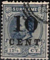 Frankeerzegels Ned.Suriname NVPH nr. 29 gestempeld