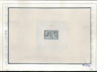 SURINAME 1945 Kartonproef American Banknote van de 21/2 cent. Proevencat. 1988: PC66. Certificaat H.Vleeming