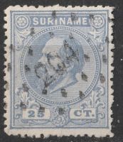 Frankeerzegels Ned.Suriname NVPH nr. 10aA gestempeld