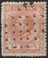 Frankeerzegels Ned.Suriname NVPH nr. 13A gestempeld