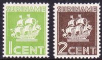 Frankeerzegels Ned.Suriname NVPH nrs. 200-201 postfris
