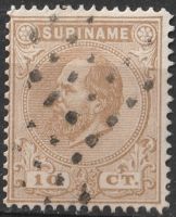Frankeerzegels Ned.Suriname NVPH nr. 6B gestempeld