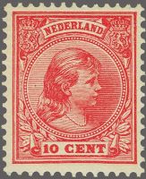 Frankeerzegel Nederland NVPH nr. 37d postfris met attest Vleeming