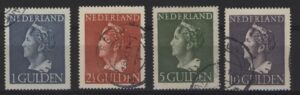 Frankeerzegels Nederland NVPH nrs. 346-349  gestempeld