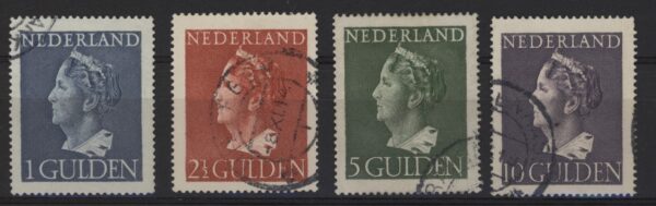 Frankeerzegels Nederland NVPH nrs. 346-349  gestempeld
