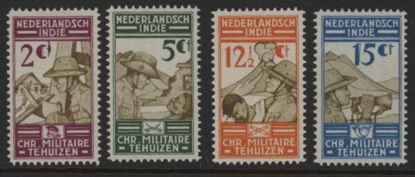 Frankeerzegels Ned.Indie NVPH nr. 217-220 postfris