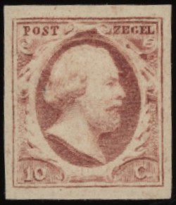 Frankeerzegel Nederland NVPH nr. 2m plaat VII positie 70 postfris met certificaat Vleeming