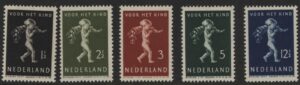 Frankeerzegels Nederland NVPH nrs. 327-331 postfris