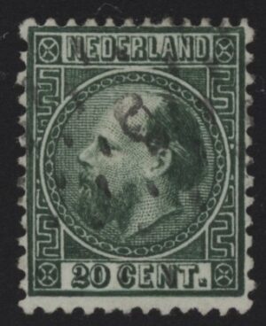 Frankeerzegel Nederland NVPH nr. 10 (i) gestempeld