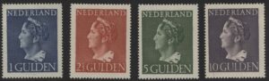 Frankeerzegels Nederland NVPH nrs. 346-349 postfris met Vleeming attest
