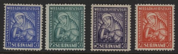 Frankeerzegels Ned.Suriname NVPH nrs. 137-140 postfris