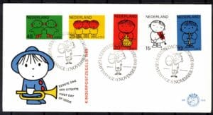 Luxe fdc Nederland NVPH nr. E100 blanco en met open klep